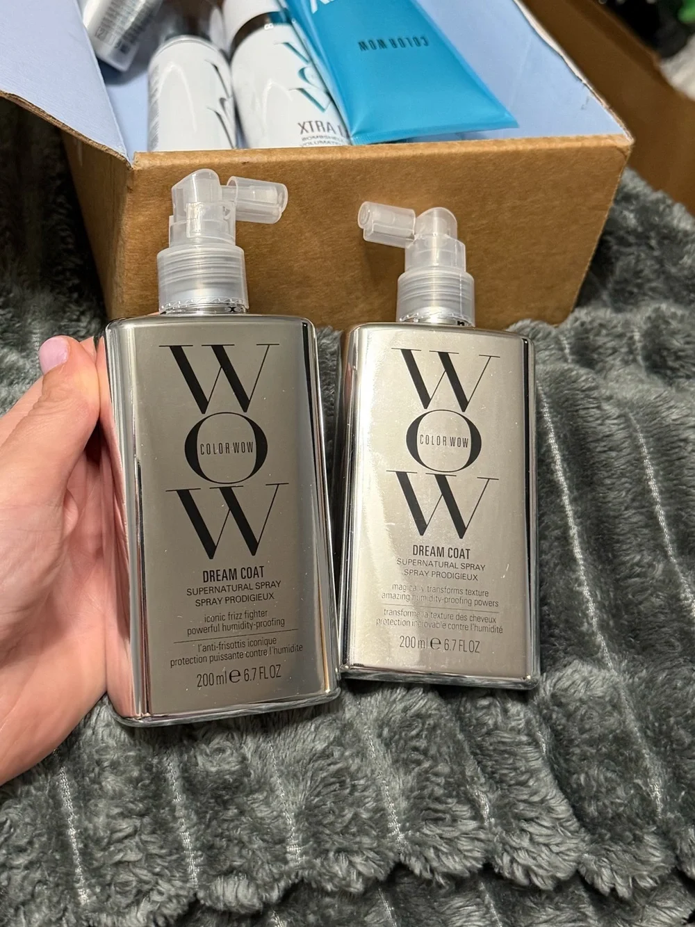 2 COLOR WOW Dream Coat Supernatural Spray Anti-Humidity Frizz Control 6.7 oz